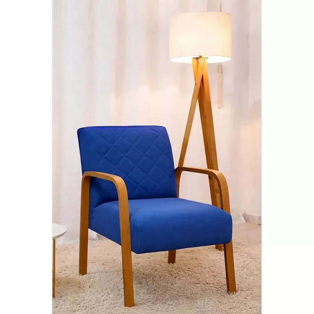 POLTRONA DECOR AYLA TEC LINHO AZUL 5048 14KG IB DECOR