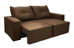 SOFA 3 LUGARES 1.80M RETRATRIL/RECLINAVEL 2SS MONTANA CHOCOLATE TEC V07 C/MOLAS JW