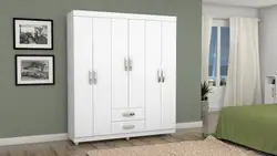 GUARDA ROUPA 6 PORTAS 2 GAV 1.64M LIGHT PLUS BRANCO 12/12MM C/PE A190XL164XP44 JOSAN