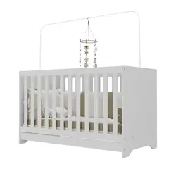 Berço 3 em 1 para Colchão 60 x 130 cm Multimóveis Branco Branco-premium