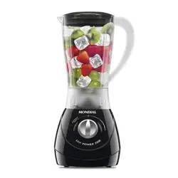 LIQUIDIFICADOR MONDIAL EASY POWER L-550 BI 550W 2 VELOCIDADES E PULSAR COPO 2.2L PRETO 220V