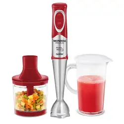 Power Mixer Premium Mondial Vermelho e Inox 500W M-10 220