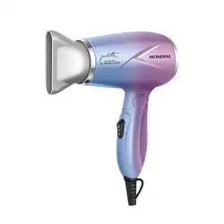 Secador de Cabelo By Juliette Mondial Azul e Rosa 1200W SCT-JU-03 BIVOLT