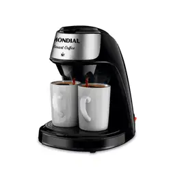 Cafeteira Elétrica Smart Coffe Mondial Preto e Inox 500W C-42-2X-BI 220