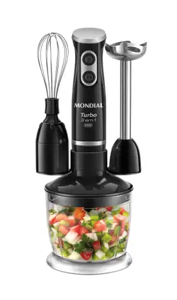 Mixer Turbo 3 em 1 Mondial Preto/Inox 500W - M-18-BI 220V