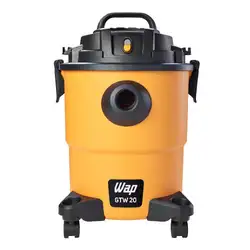 ASPIRADOR PROFISSIONAL DE PO E AGUA WAP GTW 20 AMARELO-PRETO 220V 1600W 20L (FW006491-220V)