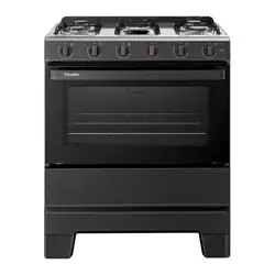 FOGAO 5 BOCAS ESMALTEC F5ISP IDEAL POP 5120 PRETO
