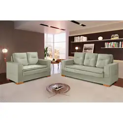 CONJUNTO SOFA 2/3 LUGARES VALENCIA VELUDO T04 CASTOR JW