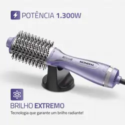 Escova Secadora Space Shine Mondial Lilás 1300W - ES-21 BIVOLT