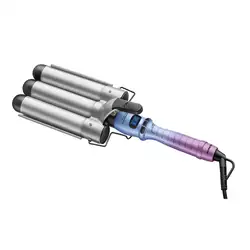 MODELADOR DE CACHOS TRIONDAS BY JULIETTE MONDIAL AZUL E ROSA 180W MCT-JU-03 BIVOLT