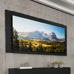 Painel para TV Até 55 Pol Preto Carraro
