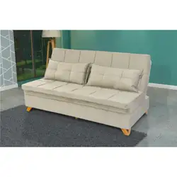 SOFA CAMA 1.85M PLUS ATHENAS LINHO C/2 ALMOFADAS 2418 A127XL185XP65 JA