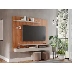 PAINEL 1.60M PARA TV ATE 50 VALENCIA CINAMOMO/OFFWHITE A135XL160XP35 PERMOBILI