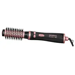 Escova Rotativa Mondial Preto e Golden Rose 1200W ERB-01 BIVOLT