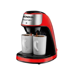 Cafeteira Elétrica Mondial Vermelho e Inox 500W C-42-2X-RI 220