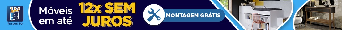 Móveis em até 12x sem juros, montagem grátis